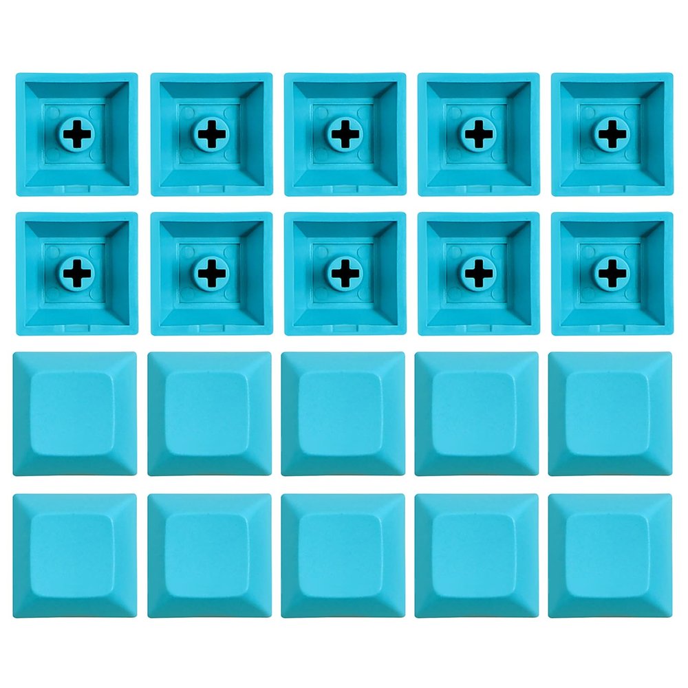 20PCS PBT Keycap DSA 1U Keycaps Colored Customized Keycap Set for Gaming Mechanical Keyboard Keycap Upgrades