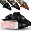 Art Tribute Custom Tropical Sky Flowers Camera Strap - Add Your Text and We Make It Especially For You Get Your Own Personalized Camera Strap, No Shipping Cost! view 1