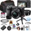 Sony a6400 Mirrorless Camera with 16-50mm Lens + 64GB Memory, Case, Gripster Tripodpod, and More (26pc Bundle) (Renewed) view 1