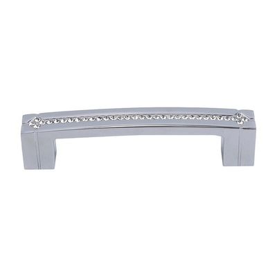 Southst Furniture Handle Bathroom Cabinet Dresser Handle Chrome Cabinet Crystal Crystal Drawer Wardrobe Furniture Handles - (Color: 458081)