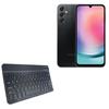 BoxWave Keyboard Compatible with Samsung Galaxy A24 4G - SlimKeys Bluetooth Keyboard, Portable Thin with Chiclet-Style Keys - Jet Black view 1