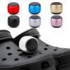 UUEENN Mini Speaker for Clog, Bluetooth Clog Charm, Silver view 1