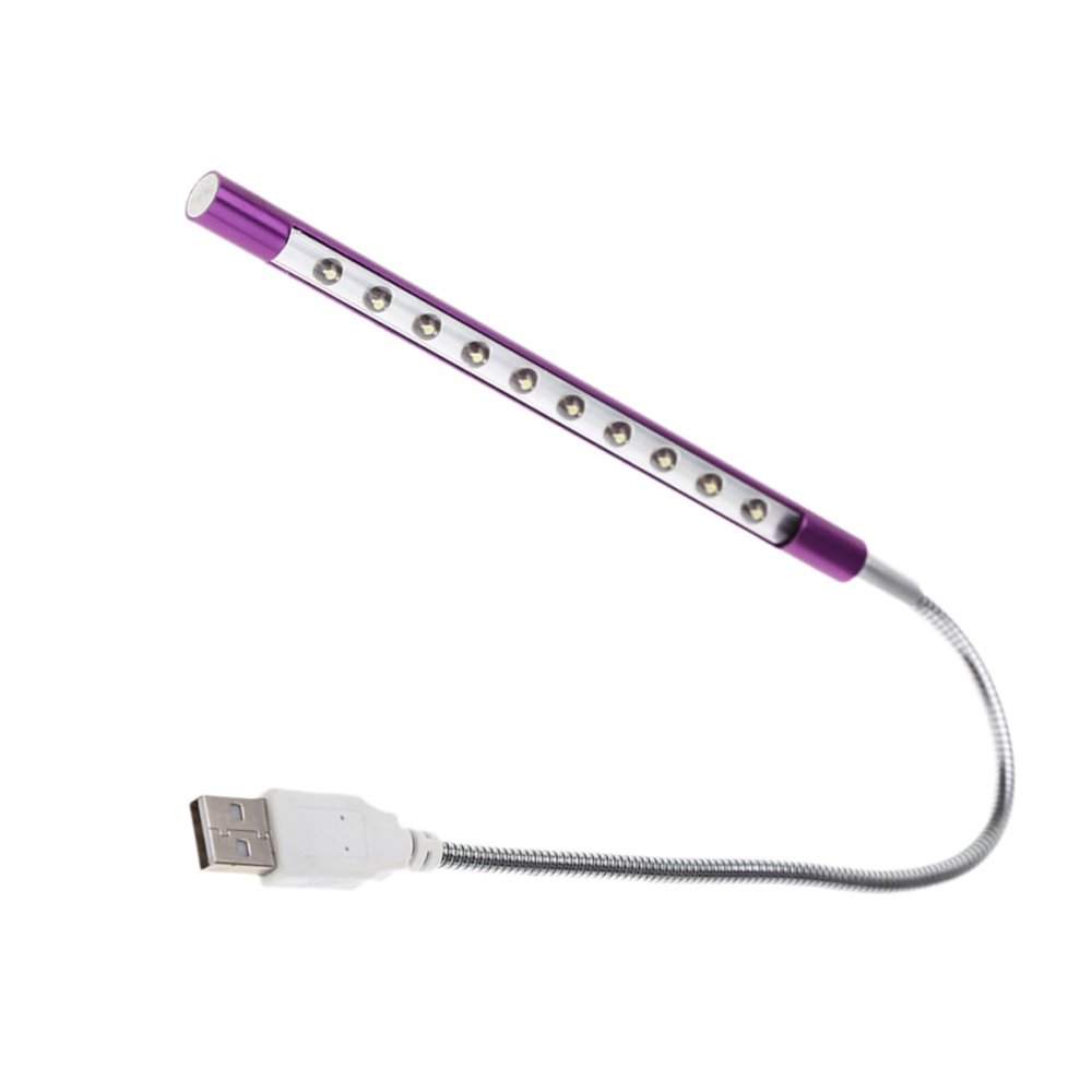 DOITOOL USB Powered Led Night Lamp Flexible Gooseneck for Eye Brightness Levels for Reading Study Bedside Use
