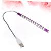DOITOOL USB Powered Led Night Lamp Flexible Gooseneck for Eye Brightness Levels for Reading Study Bedside Use view 3