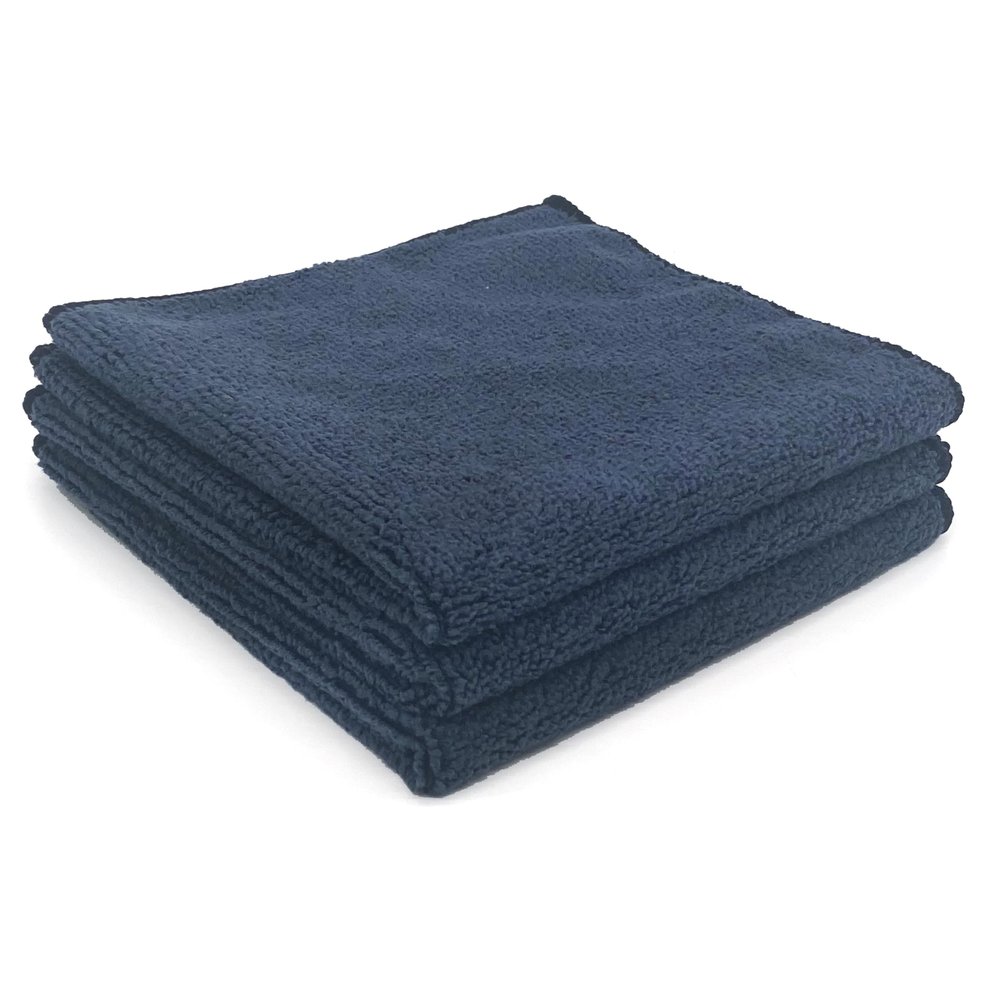 GrooveWasher Microfiber Cleaning Cloth for Vinyl Records - 12" x 12" (Pack of 3) - Premium Quality, Extra Soft, Pre-Washed, Absorbent for Use with Record Cleaning Solution and Removing Dust