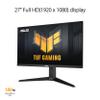 ASUS TUF Gaming 27 1080P Monitor (VG279QL3A) - Full HD, 180Hz, 1ms, Fast IPS, Extreme Low Motion Blur, FreeSync Premium, G-SYNC Compatible, Speakers, DisplayPort, Height Adjustable, 3 Year Warranty view 2