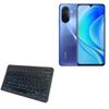 BoxWave Keyboard Compatible with Huawei nova Y70 Plus - SlimKeys Bluetooth Keyboard - with Backlight, Portable Slim LED 7 Colors - Jet Black view 1