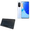 BoxWave Keyboard Compatible with Huawei nova 9 SE 5G - SlimKeys Bluetooth Keyboard - with Backlight, Portable Slim LED 7 Colors - Jet Black view 1