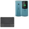 BoxWave Keyboard Compatible with Nokia 110 4G (2023) - SlimKeys Bluetooth Keyboard with Trackpad, Portable Slim TouchPad - Jet Black view 1