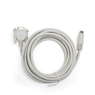 DVPACAB215 Compatible DVP PLC Programming Download Cable Suitable for ES,EC,EX,SS,SX,SC,EH and Other Series PLCs Programming Cable Light Gray 5m