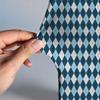 Ellteecz Baby Blue Plaid Rhomboid Arch Backdrop Cover for Boys Boss Patterns Birthday Party Arched Background Stand Stretchy Fabric Covers Parties Favors Decorations Banner 4x7FT view 3