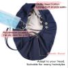 Winitas Satin Work Cap for Women with Long Hair Extra Large Hair Cover for Ponytail view 3