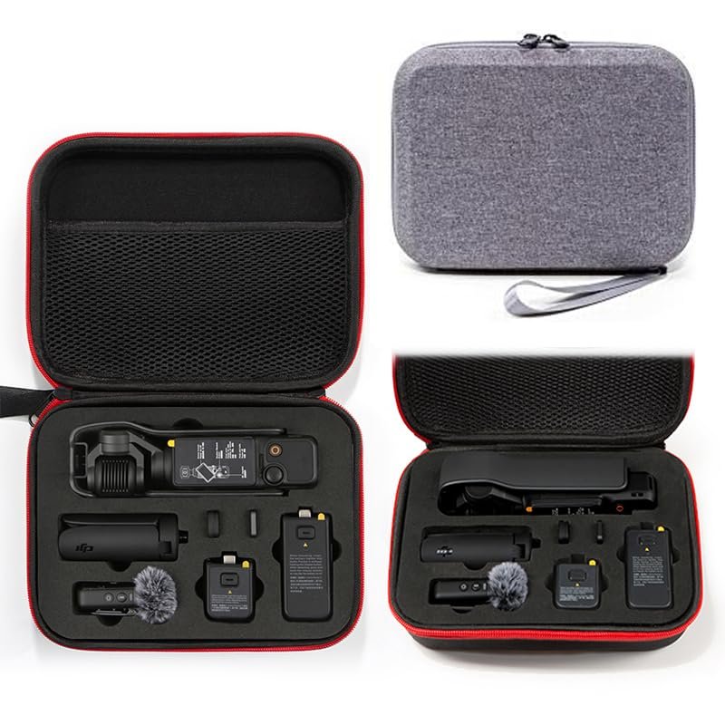 Coyktonty Carrying Case,Travel Portable Bag for DJI Osmo Pocket 3 (Grey)