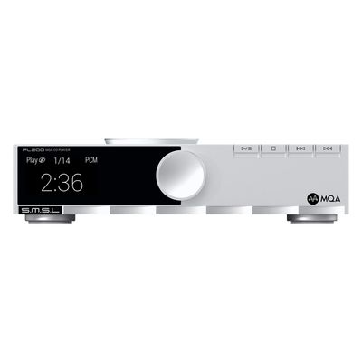 S.M.S.L PL200 Vibration Proof Compact MQA-CD Multifunction Player USB DAC Multi Input | USB/Bluetooth/CD | Multi Output | RCA/XLR/Headphone Tempered Glass Display Full Function Remote Control Black