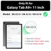 SEYMAC Case for Samsung Galaxy Tab A9+/ A9 Plus Case 11" (SM-X210/X216/X218), Heavy Duty Shockproof Protective Case with Screen Protector, Rotating Stand, Hand/Shoulder Strap, Green view 2