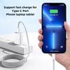 NFHK USB-C Type C Male to Male PD 27W 65W Power 480Mbps Data Cable White Sleeve for Phone & Tablet & Laptop 200CM view 2