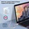 NFHK USB-C Type C Male to Male PD 27W 65W Power 480Mbps Data Cable White Sleeve for Phone & Tablet & Laptop 200CM view 4