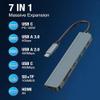 7-in-1 USB C Hub with 4K HD,100W PD ChargingUSB C Adapter for MacBook Pro/Air,Dell XPS,HP,Lenovo,iPad ProSteam Deck - 5Gbps Data Transfer,SD/TF Card Reader,Slim Portable Laptop Dongle view 2