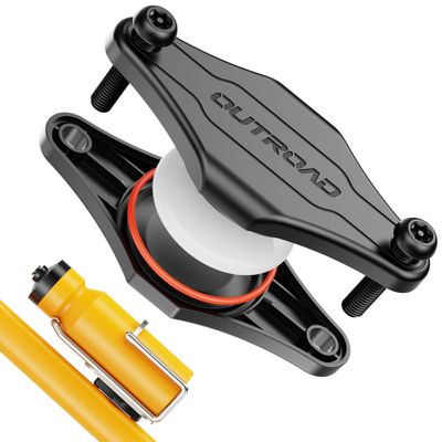 CITYWAY Waterproof Bike Mount for AirTag, Hidden Under Bottle Cage | M5 Black Security Screws | Light Weight, Inconspicuous Security (Black)