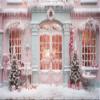 OFILA Christmas Pink Backdrop 12x8FT Christmas Tree Snowflake Photography Backdrop Winter New Year Eve Backdrop Merry Xmas Background Kids Adult Family Party Birthday Baby Shower Background view 1