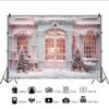 OFILA Christmas Pink Backdrop 12x8FT Christmas Tree Snowflake Photography Backdrop Winter New Year Eve Backdrop Merry Xmas Background Kids Adult Family Party Birthday Baby Shower Background view 3