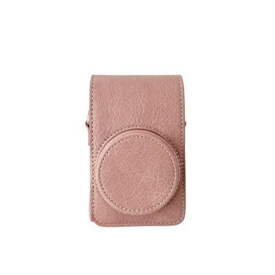 BMAOLLONGB Premium PU Leather FullBody Camera Case Bag Cover for Ricoh GR II III IIIx for Canon G7 X Mark II III for Sony ZV-1 RX100 V VI VII for Panasonic LX10 CCD (Pink)