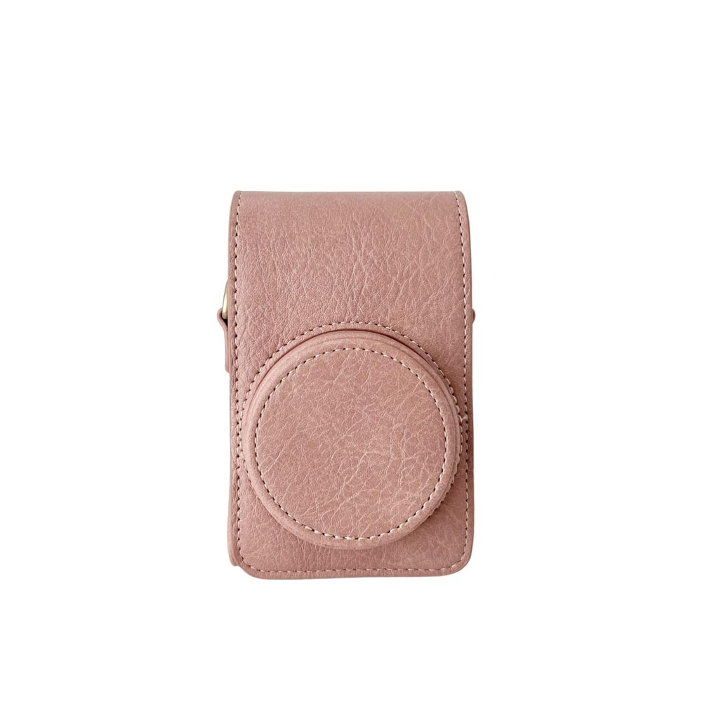 BMAOLLONGB Premium PU Leather FullBody Camera Case Bag Cover for Ricoh GR II III IIIx for Canon G7 X Mark II III for Sony ZV-1 RX100 V VI VII for Panasonic LX10 CCD (Pink)