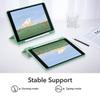JOYLAND Compatible with iPad Air 5 2022/iPad Air 4 2020 10.9 Inch Case with Pencil Holder, Cute Dinosaur Animal Pattern Green TPU Soft Back Trifold Stand Smart Cover, Auto Wake/Sleep view 4