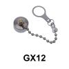 GX12 GX16 GX20 Aviation Connector Plug Cover Waterproof Cover Dust Metal Cap Circular Connector Protective Sleeve(GX12 Metal Cap) view 2