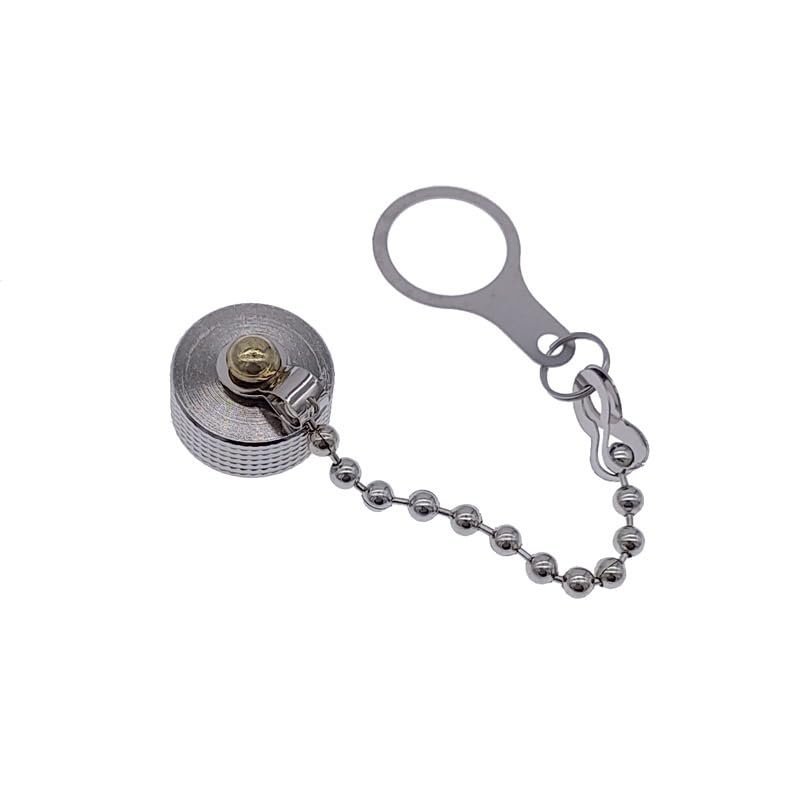 GX12 GX16 GX20 Aviation Connector Plug Cover Waterproof Cover Dust Metal Cap Circular Connector Protective Sleeve(GX20 Metal Cap)