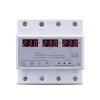 RWRAPS Three Phase Voltmeter Adjustable Over and Under Voltage Protector 3 Phase Automatic Recovery Protective Device Reset 63A 380V view 1