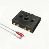 RCA Stereo Audio Switcher R/L Audio Selector Splitter 2(1)-in-1(2)-Out Audio Selector Switch Box with One Key Mute and Switch Compatible Active Speaker,PC,Ipad,etc view 1