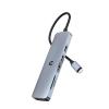 Tymyp USB C HUB, 6 in 1 USB C Adapter with USB 3.0, 4K HDMI, Dual USB 2.0, SD/TF Card Reader, Docking Station Ideal for Mac Pro/Air and Other Type C Devices view 1