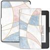 BOZHUORUI Slim Case for Kindle Paperwhite 5th/6th/7th Generation Prior to 2018 (2012-2017 Release,Model EY21 & DP75SDI) - Premium PU Leather Protective Cover with Auto Sleep/Wake (Marble)