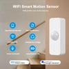 WiFi Motion Sensor, Smart Motion Detector for Home Security, Wireless Motion Sensor App Remote Monitor, Voice Command Compatible with Alexa. 1 Pack view 2
