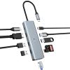 10 in 1 USB C Hub, TymypUSB C Adapter Docking Station, 4K HDMI, LAN RJ45, USB C 3.0, 100W PD, 2 USB A 3.0, 2 USB 2.0, SD/TF for Mac Pro/Air/Windows Surface Pro 7 view 1