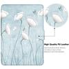 BOZHUORUI Slim Case for Kindle Paperwhite 5th/6th/7th Generation Prior to 2018 (2012-2017 Release,Model EY21 & DP75SDI) - Premium PU Leather Protective Cover with Auto Sleep/Wake (Lotus) view 4