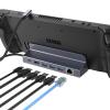 USB C Hub, 6-Port USB Splitter with USB A 3.0 * 3, 4K HDMI, RJ45 Ethernet and 100W PD Charging Port Steam Deck Docking Station Compatible with iMac, XPS, etc view 1