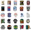 126Pcs Cross Country Stickers Pack, Aesthetic Vinyl Waterproof Sticker Decals for Water Bottle,Laptop,Phone,Skateboard,Scrapbooking,Bumper Decor for Fans for Party Supply Decor view 2