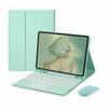 Galaxy Tab A9+ A9 Plus 11 '' 2023 SM-X210/X215/X216 Keyboard Cover with Touchpad Cute Round Key Slim Smart Magnetic Detachable BT Keyboard (Mint) view 1