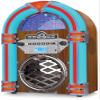 VICTOR Broadway Desktop Bluetooth Jukebox with CD Player, FM Radio, Built-in Stereo Speakers, and Color Changing LED Lighting, Mahogany (VDTJ-1550-MH) view 2