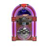 VICTOR Broadway Desktop Bluetooth Jukebox with CD Player, FM Radio, Built-in Stereo Speakers, and Color Changing LED Lighting, Mahogany (VDTJ-1550-MH) view 4