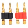 Dual Banana Plug Connector 32A 1000V Gold Plated Brass for Speaker Systems and Test Equipment view 1