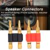 Dual Banana Plug Connector 32A 1000V Gold Plated Brass for Speaker Systems and Test Equipment view 3