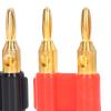 Dual Banana Plug Connector 32A 1000V Gold Plated Brass for Speaker Systems and Test Equipment view 4