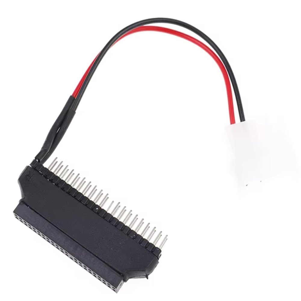 JXSZ 44-pin Female to 40-pin Male IDE 2.5" to 3.5" Hard Drive Adapter with 4pin Power Converts 44Pin HDD/DOM to 40Pin IDE