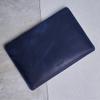 Blue Laptop Case Leather Made for 15in MacBook Air Sleeve - Carrying Protective Cases Compatible with MacBook Air 15" M2 M3 M4 A2941 3114 A3241 2023 2024 2025, Genuine Vintage Leather, Blue view 2
