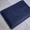 Blue Laptop Case Leather Made for 15in MacBook Air Sleeve - Carrying Protective Cases Compatible with MacBook Air 15" M2 M3 M4 A2941 3114 A3241 2023 2024 2025, Genuine Vintage Leather, Blue view 4