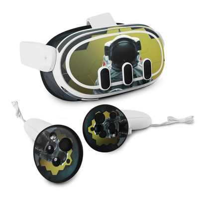 MightySkins Skin Compatible with Meta Quest 3 - World in Your Hand | Protective, Durable, and Unique Vinyl Decal wrap Cover | Easy to Apply & Change Styles | Made in The USA