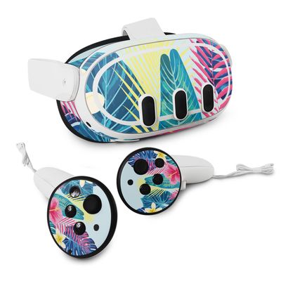 MightySkins Skin Compatible with Meta Quest 3 - Summer Vibes | Protective, Durable, and Unique Vinyl Decal wrap Cover | Easy to Apply, Remove, and Change Styles